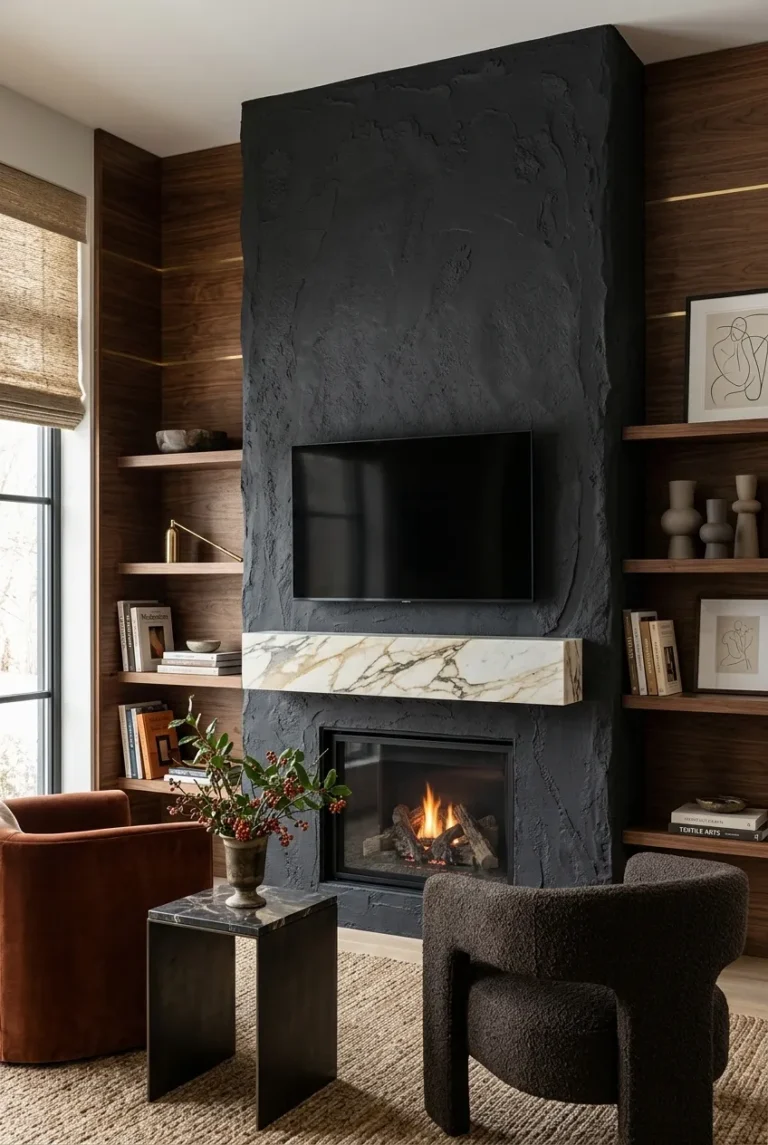 13 Fireplace TV Wall Ideas That Make Your Living Room Look Luxurious