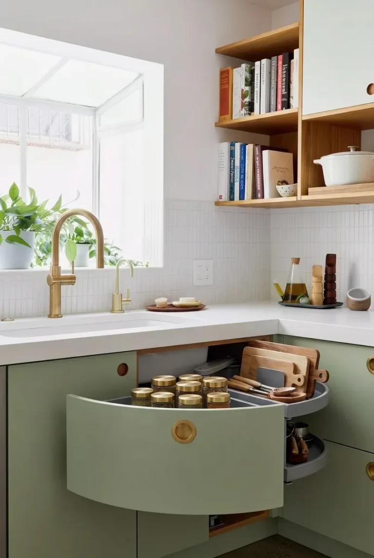 13 Kitchen Corner Cabinet Ideas That Make Storage Easier Than Ever