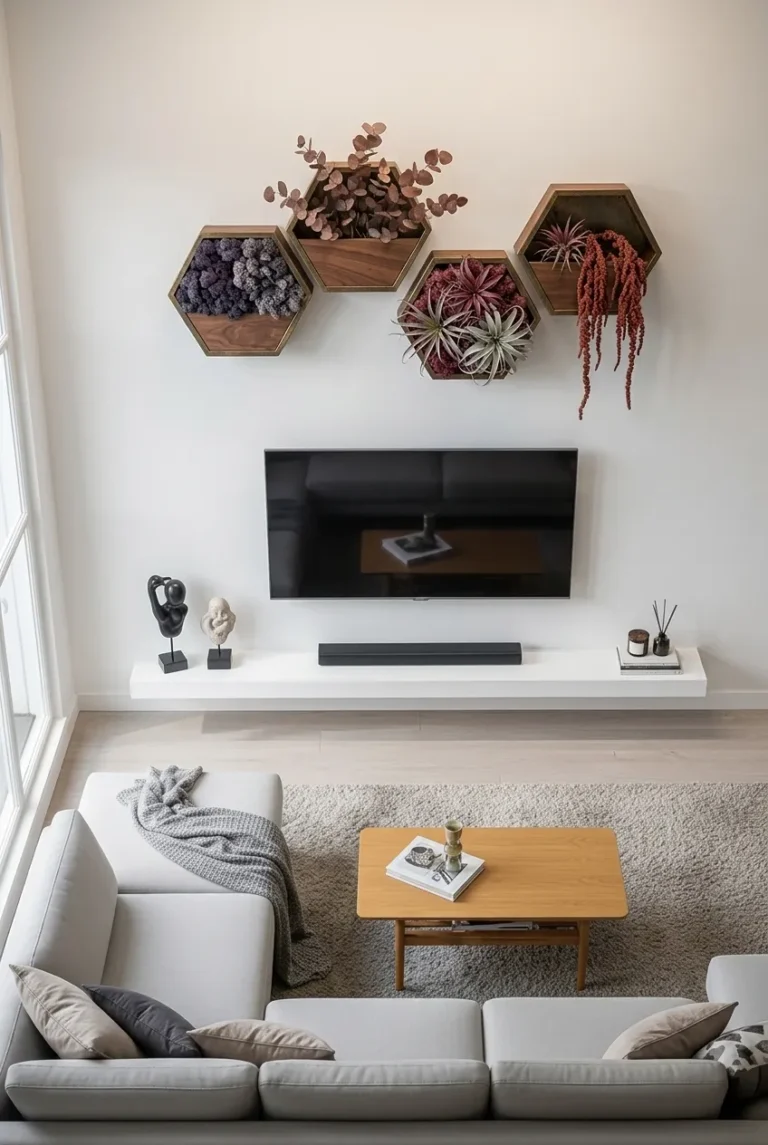13 Above TV Decor Ideas That Make Your TV Blend Beautifully Into Your Decor